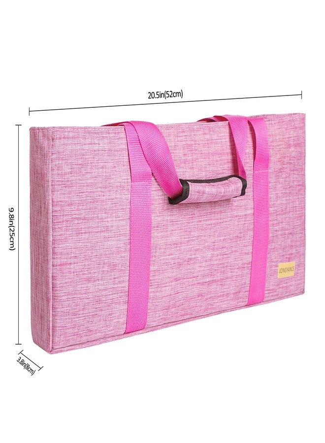Jongyance Empty Mahjong Bag, Pink Mah-jongg Carrying Bag with Two Wrappers for American Mahjong Set (Empty Bag Only - Image 2